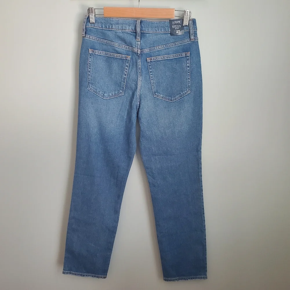 J.Crew Essential Straight Jeans Denim Women’s Size 27 NWT